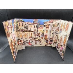 Vintage Christmas Advent Pop Up Calendar West Germany #255 Stuttgart-Rohr